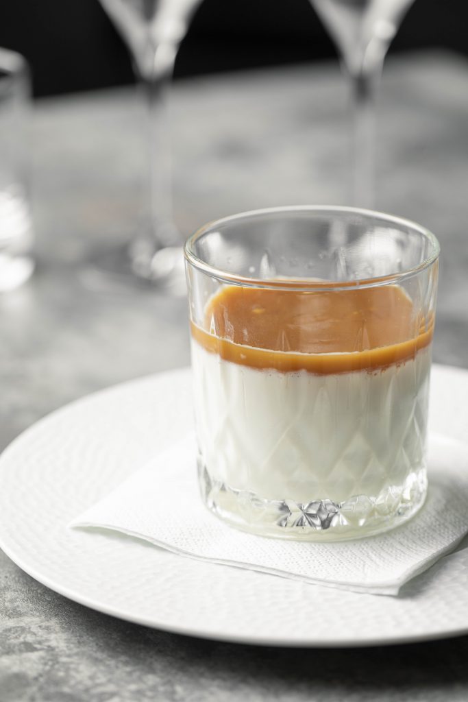 Panna cotta au caramel de chez mamma Mia, restaurant italien à Échirolles.